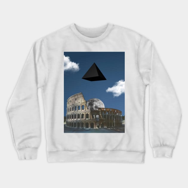 Rome - Surreal/Collage Art Crewneck Sweatshirt by DIGOUTTHESKY